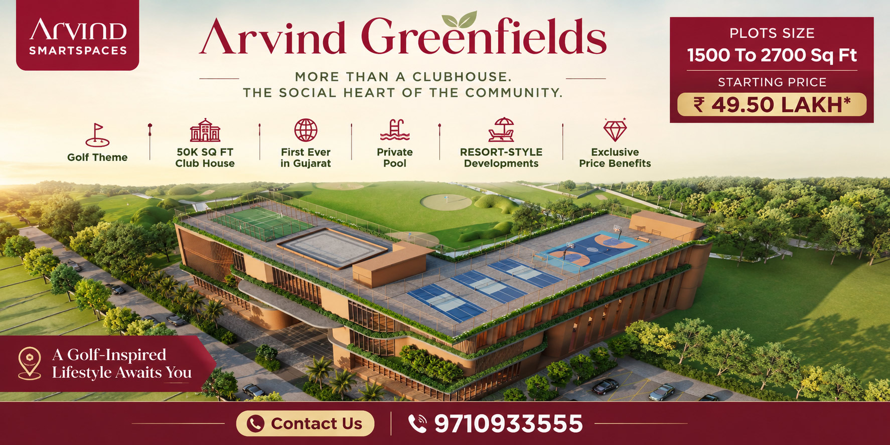 Arvind greenfields club photos vadodara new price