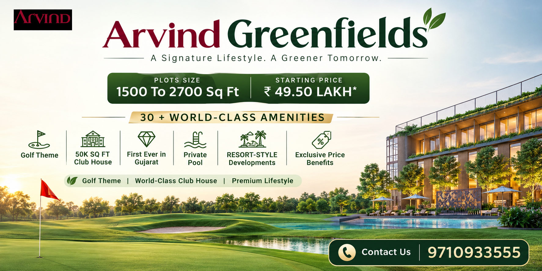 Arvind greenfields vadodara a trusted name in plotted launch